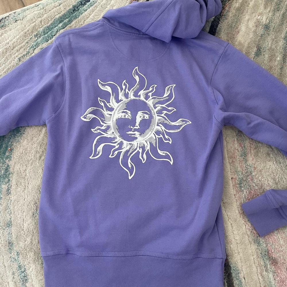 Purple Champion graphic hoodie